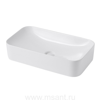 Раковина накладная ABBER Rechteck AC2204 белая