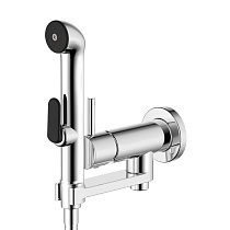 Комплект Aquatek AQ1819CR НИКА для гигиенического душа встроенный (смеситель + гигиеническая лейка + шланг)