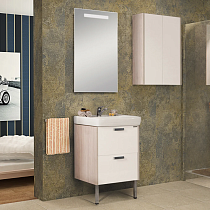 Мебель для ванной AQUATON Йорк 55 белый/ясень фабрик