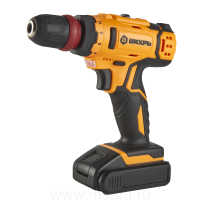 Дрель-шуруповерт аккумуляторная Вихрь ДА-18Л-2КC