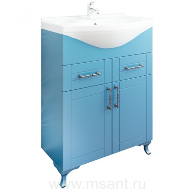 Тумба Sanflor Глория NEW 65 (Г) раковина Байкал 65