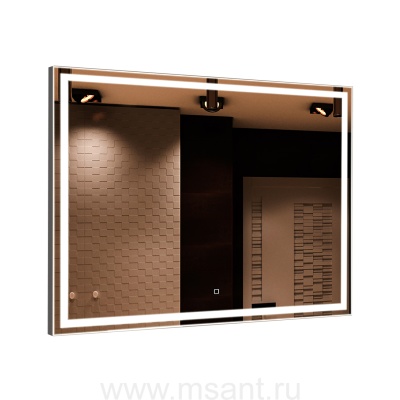 Зеркало AZARIO Ливия 1000х800, LED-подсветка с диммером, сенсорный выключатель