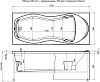 Акриловая ванна Aquanet Tessa NEW 170x70 (с каркасом)