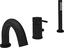 Смеситель Paffoni Light LIG047NO на борт ванны, черный