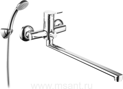 Смеситель Milardo Amplex AMPSB02M10 универсальный