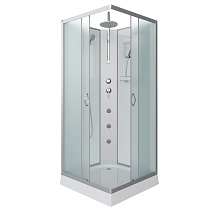 Душевая кабина Niagara Classic NG-1101-14BKTG (90х90х210) низкий поддон(13см),стекло матовое