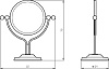Косметическое зеркало Migliore Mirella 17240 хром