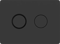 Кнопка смыва Cersanit Accento Circle 63839 черная матовая