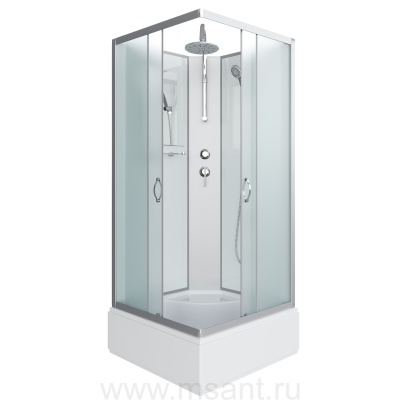 Душевая кабина Niagara Classic NG-1108-14BKT (90х90х210) средний поддон(26см),стекло матовое 