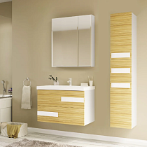 Мебель для ванной Marka One Mix 70П ПП с 2 ящиками, коко боло