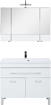 Мебель для ванной Aquanet Верона 100 белая, 1 ящик, 2 двери