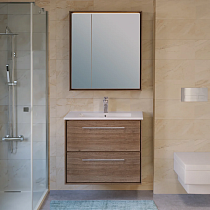 Мебель для ванной Raval Frame 75 дуб трюфель, подвесная