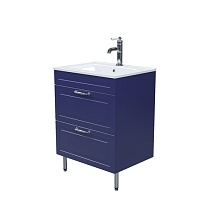 Тумба с умывальником, напольная, 60 см, синий, Oxford, IDDIS, OXF60N0i95K подходит умыв. 0136000i28