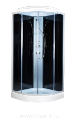 Душевая кабина Aquapulse 4022D grey black тонированное стекло 90*90*220