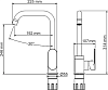 Смеситель Wasserkraft Elbe A7407 для кухонной мойки
