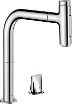 Смеситель Hansgrohe Metris Select 73818000 для кухонной мойки