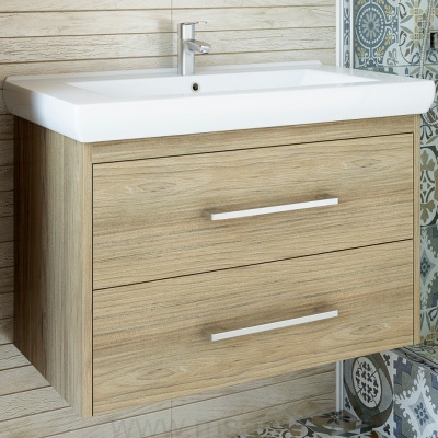 Тумба Sanflor подвесная Ларго 80.2 (ШВ) раковина Фостер 80