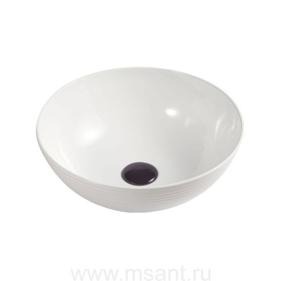 Раковина Azario 47,5 х47,5 х12, накладная, ультратонкая, белая