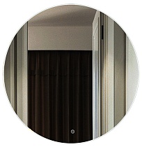 Зеркало AZARIO Alone Cerchio 800х800 влагостойкое с подсветкой, сенсорный выключатель с функцией диммера