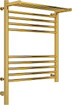 Полотенцесушитель электрический Сунержа Богема 3.0 60х50 с полкой, золотой, L