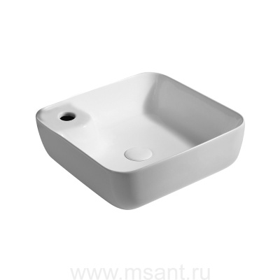 Раковина Azario 43х43х14 накладная, белая