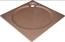 Поддон для душа GuteWetter Deluxe 100x100x2 Q терракот