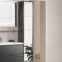 Шкаф-пенал AQUATON Римини New черный, универсальный