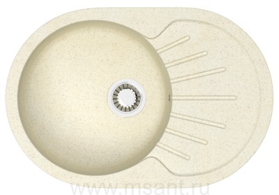 Кухонная мойка AZARIO Flora 750x505x210 искусственный мрамор, цвет бежевый (CS00079912)