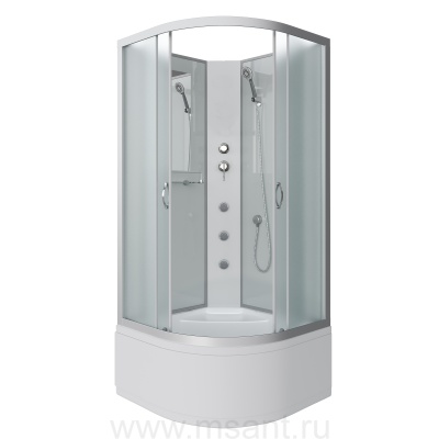 Душевая кабина Niagara Classic NG-2309-14BKG (100х100х200) высокий поддон(40см),стекло матовое 