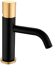 Смеситель для раковины Boheme Stick 121-BG.2 black touch gold
