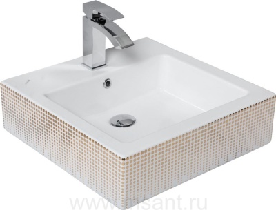 Раковина Creavit NX256-00CB00E-NA00 золото, круги