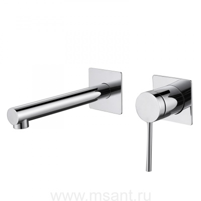 Смеситель ABBER Emotion AF8812 для раковины скрытого монтажа, хром