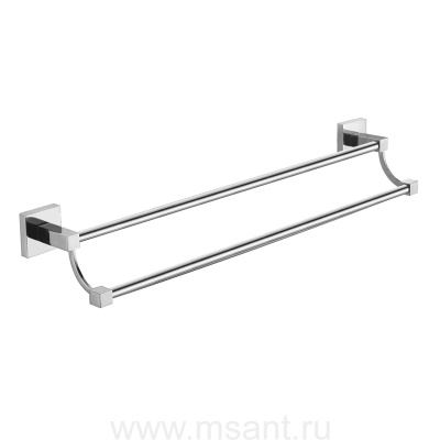 Полотенцедержатель AZARIO RINA трубчатый двойной, хром (AZ-87002)