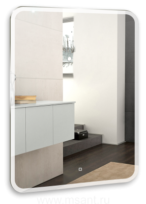 Зеркало AZARIO Стив 800х1000 c подсветкой и диммером, сенсор выкл 