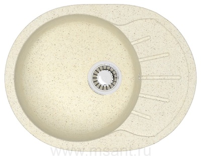 Кухонная мойка AZARIO Light 575х440х215) искусственный мрамор, цвет Бежевый (CS00079919)