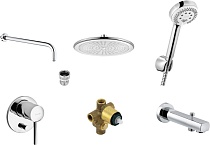 Душевой комплект Kludi Bozz 386310576 С ВНУТРЕННЕЙ ЧАСТЬЮ