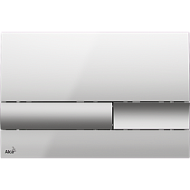 Кнопка смыва AlcaPlast M1743 хром - глянцевая/матовая