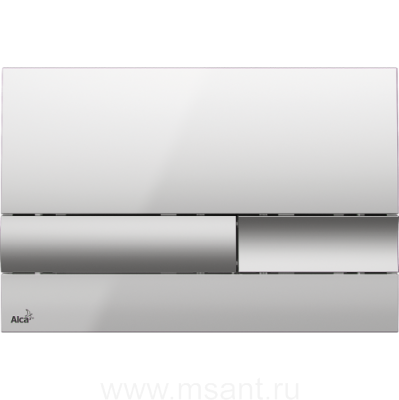 Кнопка смыва AlcaPlast M1743 хром - глянцевая/матовая