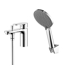 Смесиель Aquatek AQ1844CR НИКА врезной на борт ванны на 1 отв.