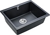 Мойка кухонная Paulmark Gera PM205546-BLM черный металлик