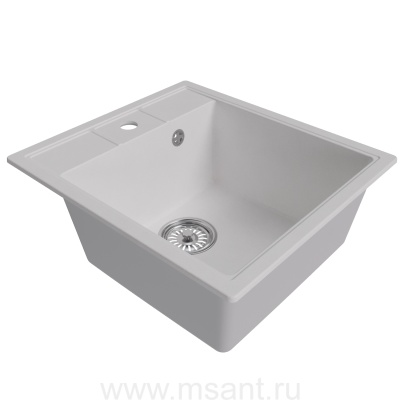 Мойкa MIXLINE ML-GM28 ультра-белая (341), 450*500*190мм