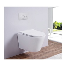 Унитаз подвесной CLAVEL (Matt White). Размер: 480x360x355.