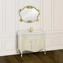 Мебель для ванной Migliore Impero 110 с ящиками, с дверками, avorio (тумба+раковина)