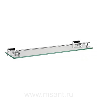 Полка AZARIO ALTRE стеклянная, хром (AZ96003)