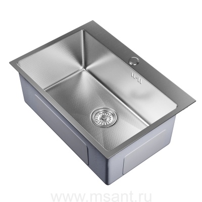 Мойка настол.монтаж 65х45 (3,0) вып 3 1/2 MIXLINE PRO 22см с сифоном (сатин НАНО)