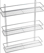 Полка Fixsen FX-730-3 прямая, хром