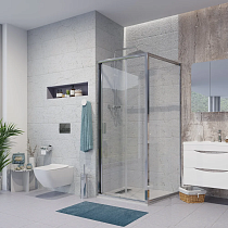 Душевой уголок Niagara Nova NG-62-8A-A90 80x90, прямоугольный, хром