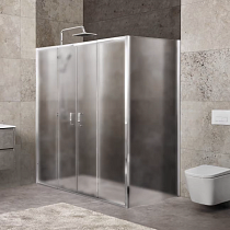 Душевой уголок BelBagno Unique AH-21-170/200-80-P-Cr стекло punto