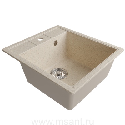 Мойкa MIXLINE ML-GM28 бежевая (328), 450*500*190мм