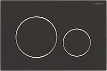 Кнопка смыва Geberit Sigma 20 115.882.14.1 черная матовая, хром глянцевый